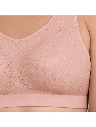 Pooperačná braletka Essential Lace s penovou výstužou 4700X rosewood - Anita Care Pooperačná braletka Essential Lace s penovou výstužou 4700X rosewood - Anita Care