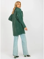 Dámsky kabát MBM PL 1517.00P tmavo zelený