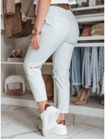 Dámske nohavice s opaskom MADELINA svetlo šedá FashionStreet UY2625 Dámske nohavice s opaskom MADELINA svetlo šedá FashionStreet UY2625