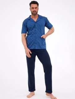 Cornette 318/57 cr/r S-2XL pánske pyžamo bez zipsu