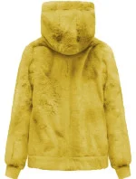 Žltá plyšová bunda s kapucňou (2019)
