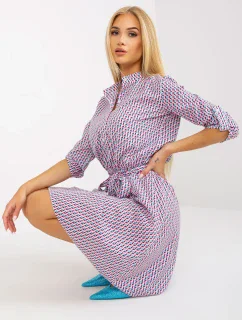 Šaty LK SK 508938.28X biela a ružová