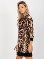 Dámske šaty TU 8189 4.09 čierna a béžová - FPrice