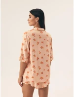 Dámske pyžamo Henderson 42686 Naranja w/r S-2XL pruhované