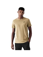 Pánske tričko 4F M4484 beige 4FWSS26TTSHM4484 83S pánske Pánske tričko 4F M4484 beige 4FWSS26TTSHM4484 83S pánske