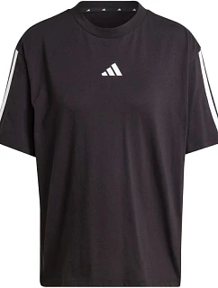 Dámske tričko adidas Essentials 3-Stripes Boyfriend, čierne, JC5960