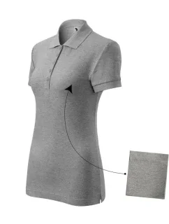 Polokošeľa Malfini Cotton W MLI-21312 tmavo šedá melanž