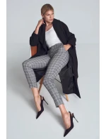 Dámske nohavice M712 Vzor 115 žlto-čierna kocka - Figl