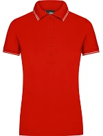 Daiber JN 985 Dámske polo tričko z piké 02.0985 paradajková/biela Daiber JN 985 Dámske polo tričko z piké 02.0985 paradajková/biela