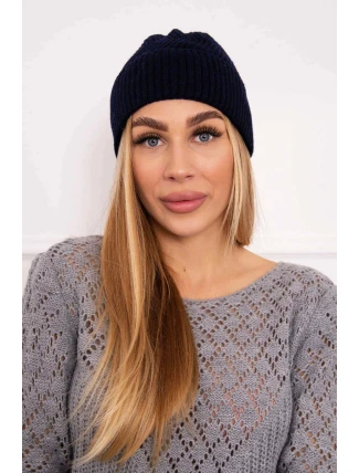 Tenká čiapka Oliwia K252 tmavo modrá