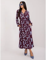 Šaty D73771M30433A bordová Šaty D73771M30433A bordová