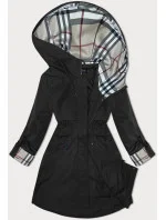 Parka s ozdobnou podšívkou BH Forever black (BH-2401)