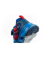 Leomil Detská športová obuv Spiderman Ľahké tenisky na suchý zips LED Blue