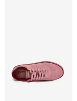 Zamszowe Damskie Sneakersy Daniel Lopez Just Dare SS2D4010 Różowe
