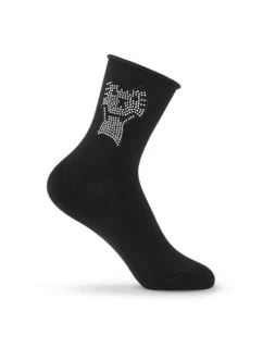 OZDOBNÉ PONOŽKY SK 78 černá 36-41