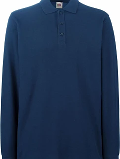 Fruit of the Loom Premium Polo LSL Piqué – polokošeľa s dlhým rukávom 16.3310, tmavomodrá