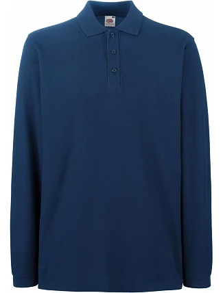 Fruit of the Loom Premium Polo LSL Piqué – polokošeľa s dlhým rukávom 16.3310, tmavomodrá Fruit of the Loom Premium Polo LSL Piqué – polokošeľa s dlhým rukávom 16.3310, tmavomodrá