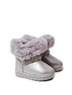 Śniegowce Dziecięce Z Cyrkoniami Srebrne Hollee