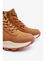 Buty Trekkingowe Trapery Ocieplane Dziecięce Camel Big Star MM374202