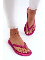 Płaskie Elastyczne Klapki Japonki Damskie ZAXY JJ285252 Fuksja