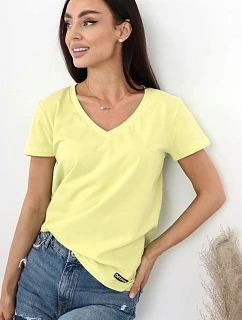 Dámske tričko s krátkym rukávom Serek brown - Off Pink