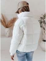 Dámska krátka zimná prešívaná bunda VIBEGIRL biela FashionStreet TY4947