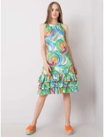 Šaty CHA SK 0852.89P biela zelená