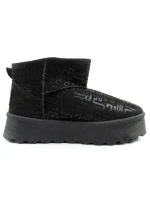 Lee Cooper snehové topánky ženy zimné módne kožušiny zateplené topánky čierne ženy