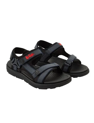 Lee Cooper pánske letné plážové sandále na suchý zips svetlo modré čierne