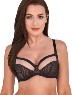Dámska podprsenka Clara BS0 1212 Čierna s béžovou - Gaia
