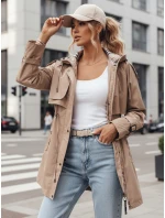 Dámska prechodná bunda MOZA béžová FashionStreet TY4283 Dámska prechodná bunda MOZA béžová FashionStreet TY4283