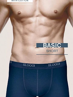Pánske boxerky men Basic Short – BLUE – modré 0080 – SLOGGI