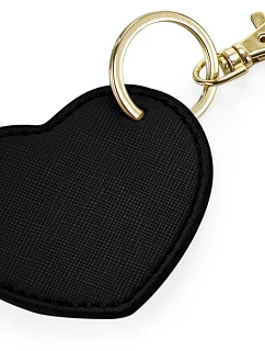 BagBase BG 746 Prívesok na kľúče v tvare srdca „Boutique“ 52.0746 čierny