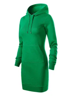 Dámske šaty na zapínanie stredne zelené