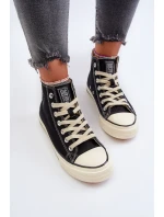 Trampki Damskie Wysokie Big Star NN274283 Czarne
