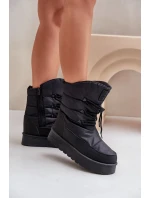 Big Star Platform Snežnice na zips OO274884 Black