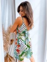 Béžové šaty TROPICAL FashionStreet EY2294 Béžové šaty TROPICAL FashionStreet EY2294