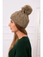 Fleecová čiapka Stefania K278 light khaki