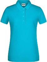Daiber 8009 Dámske polo tričko z bio bavlny 02.8009 tyrkysové