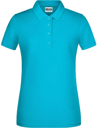 Daiber 8009 Dámske polo tričko z bio bavlny 02.8009 tyrkysové