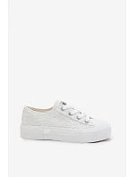 Dámské krajkové tenisky na platformě LEE ISLA LACE WOMEN LOW 50261003.1FG Bílé