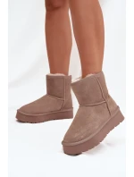 Dámske snežnice W5825 Brown - Sweet Shoes Dámske snežnice W5825 Brown - Sweet Shoes