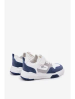 Lekkie Sneakersy Dziecięce Big Star RR374053 Biało-Niebieskie