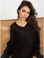 Dámsky sveter BA SW C1001.57P čierna - FPrice