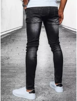 Pánske čierne džínsové nohavice FashionStreet UX3913 Pánske čierne džínsové nohavice FashionStreet UX3913