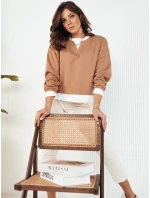 Dámska mikina LORAN camel FashionStreet BY1252 Dámska mikina LORAN camel FashionStreet BY1252