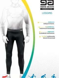Pánske legíny Gatta 44017 Blanc Basic Thermoactive L-3XL
