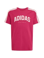 Detské tričko adidas Codes Collegiate Graphic Tee pink KA9764 Detské tričko adidas Codes Collegiate Graphic Tee pink KA9764