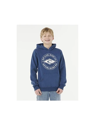Mikina RIP CURL STAPLER HOOD -BOY, tmavomodrá