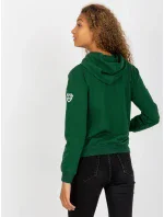 Dámska mikina RV BL 8226.11X tmavo zelená